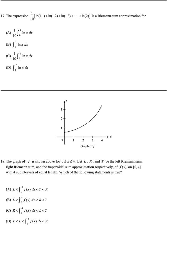 AP Calculus AB Practice Test 2